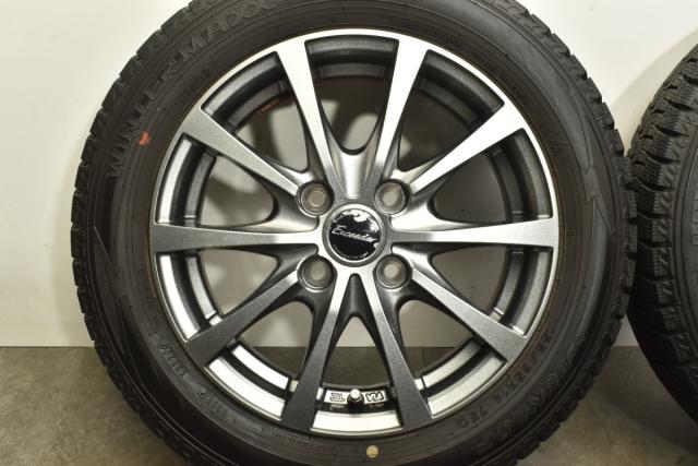 中古 スタッドレス タイヤ ホイール 4本セット 14インチ 4.5J×14+45 PCD