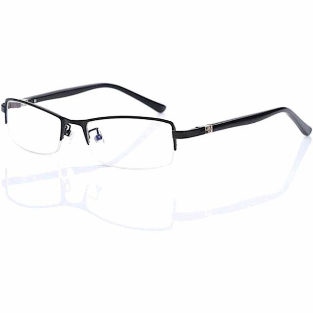 超軽量21g 伊達メガネ PCメガネ ブルーライトカット メガネ 形状記憶 フレーム 伊達眼鏡 ハーフ メタルフレーム 眼鏡拭き ケース  付の通販はau PAY マーケット - FREESE