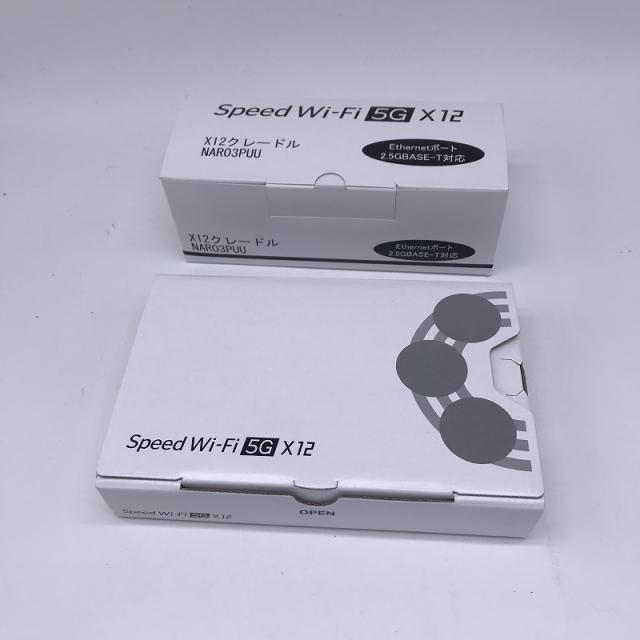 Speed Wi-Fi 5G X12 クレドールセット シャドーブラック Wimax Speed