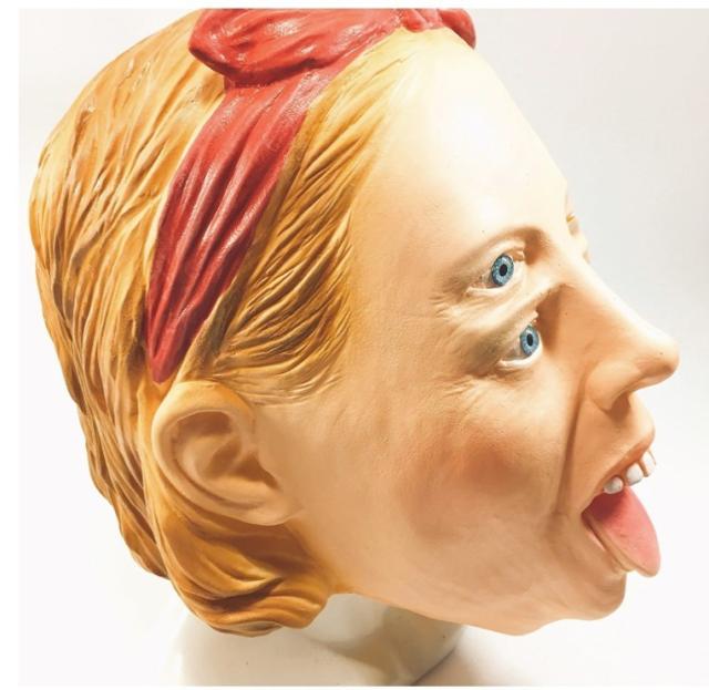 目の錯覚 新感覚 ホラーマスク リアルマスク ハロウィン 四ツ目の金髪女性 立体マスク トリックアートの通販はau Pay マーケット Hikarie