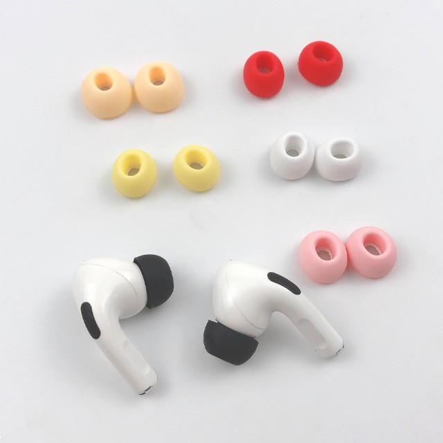 AirPods Pro イヤーチップ イヤーピース シリコン 互換品　両耳x2セット　白　68ZA｜au PAY マーケット