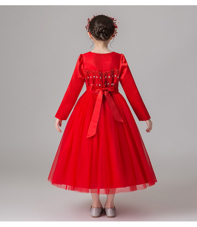 送料無料 裏起毛ドレス 子供ドレス ワンピース 長袖 丸ネック ピアノ発表会 結婚式 コンクール 七五三 パーティードレス フォーマルの通販はau Pay マーケット Nana Style