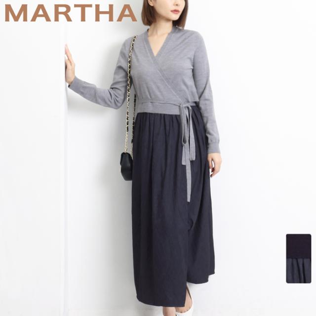 カシュクール ラップ Martha マーサ ワンピース 袖あり 袖付き きれいめ パーティー 母親 謝恩会 同窓会 演奏会 9号 13号 グレー ネイビの通販はau Pay マーケット Lfo Love Fashion Outlet