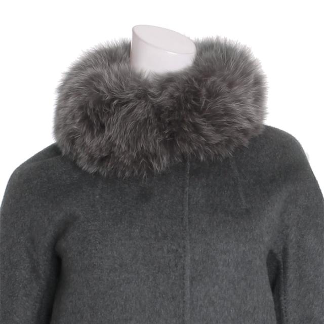 HERNO ヘルノ カシミアコート ダウンジャケット フォックスファー