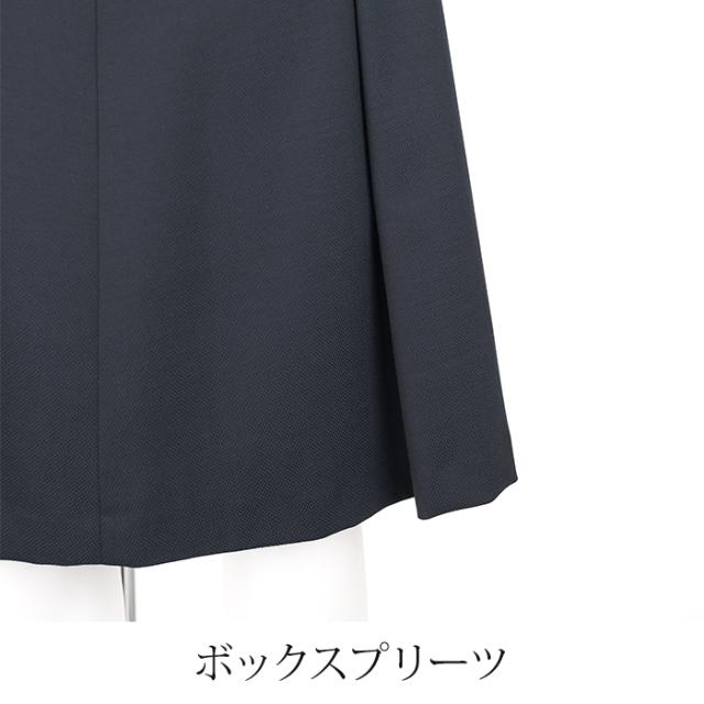 送料無料 フレアースカート レディース ボトムス ウール混 ストレッチ タック 膝下丈 ミディ丈 無地 ネイビー[57272]_6