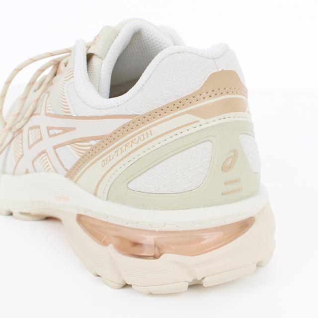 送料無料 訳あり 個数限定 ASICS アシックス GEL-TERRAIN ゲルテレイン Birch スニーカー●レディース 靴 ローカット ランニングシューズ ウオーキングシューズ ベージュ 23 23.5 24 24.5[58205]_9