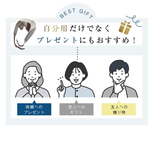 ネックマッサージャー 高速 低速 揉み 肩こり 凝りほぐし ヒートネック 高温/低温 首コリ オフタイマー USB充電 ハンズフリー_15