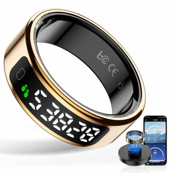 スマートリング 健康管理Android/iphone対応 睡眠管理 smart ring 3種類データ測定 複数の運動モード IP6