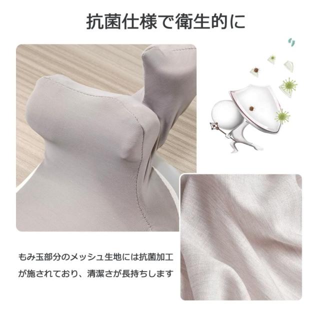 ネックマッサージャー 3D コードレス ヒーター付 ネックマッサー器 首マッサージ プレミアム usb充電式 強度調節 低騒音 肩こりマッサージ_10