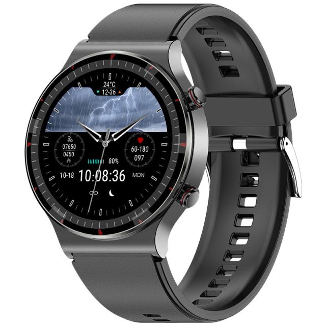 スマートウォッチ 日本製センサー 医療レベル心電図ECG+PPG 血圧 血中酸素 24時間体温測定 高精度心拍数 睡眠管理 呼吸率 歩数計 Line着信通知 iphone/Android_1