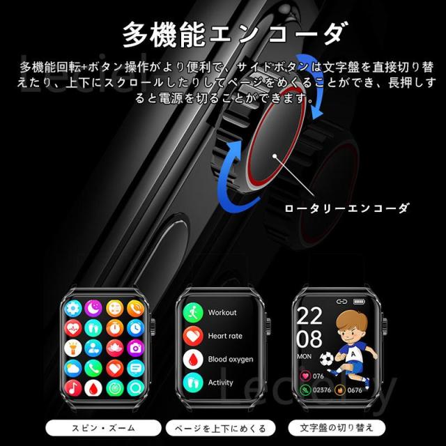 「2026最新測定」スマートウォッチ 日本製センサー 通話可能 血圧 心電図 心拍数 血中酸素 皮膚温 デート 女性生理 体温 睡眠 音楽 歩数計 活動量計 ギフト_10