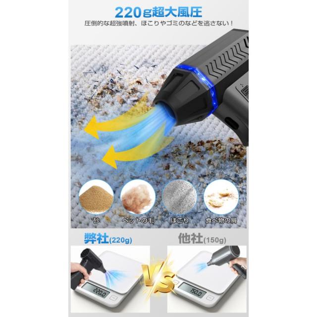 電動エアダスター 超強力 充電式 小型 エアダスター ブロワー ジェットファン ほこり取り パソコン 掃除 メンテナンス 爆買_3