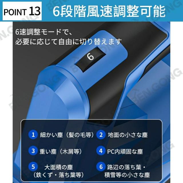 ブロワー 除雪 暴風 枯葉掃除機 洗車 最強 充電式ブロワー ブロアー 強力 ジェットドライブロワー 電動 エアダスター コードレス ブロアー 小型 軽量 電気エアダスター ターボジェットファン 300000rpm 高速回転 21V小型ミニ 除塵_14