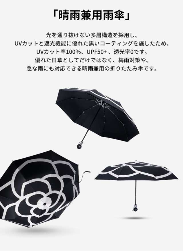 aドクロ スカル 折りたたみ傘 雨傘 晴雨兼用 男女兼用 日傘 大きめ 袋 軽量
