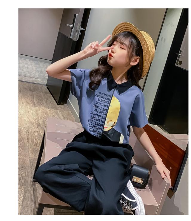 セットアップ キッズ 夏 女の子 半袖 トップス ワイドパンツ 2点セット ジュニア ファッション 人気 カジュアル ゆったり ガウチョパの通販はau Pay マーケット Cutie