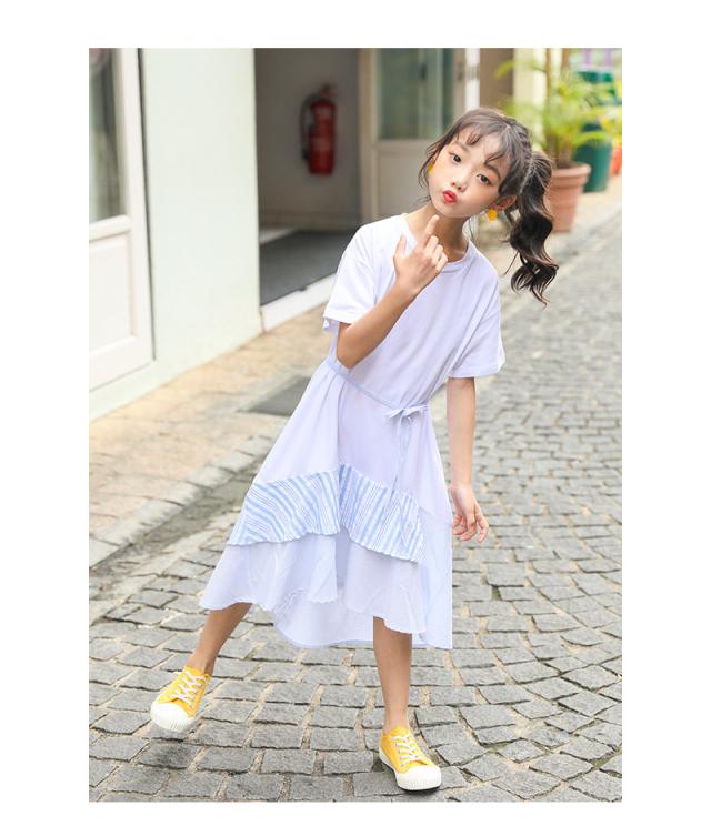 韓国子供服 ワンピース 女の子 夏物 コンビネーション ジュニア 綿 韓国風 オシャレ プリンセス 結婚式 ダンス発表会 普段着 旅行 演奏の通販はau Pay マーケット Cutie