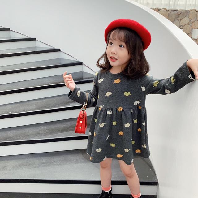 韓国子供服 ワンピース 女の子 新作 綿 プリンセス 春秋 プリント柄 韓国風 可愛い 結婚式 二次会 ダンス発表会 発表会 通学 通園 普段着の通販はau Pay マーケット Cutie