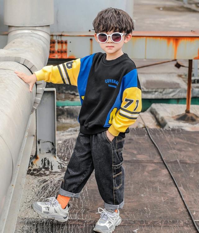 韓国子ども服 スウェット 男児 新作 コンビネーション 裏起毛 加厚 かっこいい プリント柄 着まわし 秋冬 結婚式 二次会 ダンス発表会 発の通販はau Pay マーケット Cutie