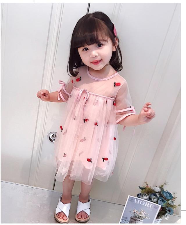 韓国子供服 ワンピース 女の子 新作 ファッション お姫様 プリント柄 スウィート 韓国風 可愛い チュール 通販 人気 夏物 結婚式 二次会 の通販はau Pay マーケット Cutie