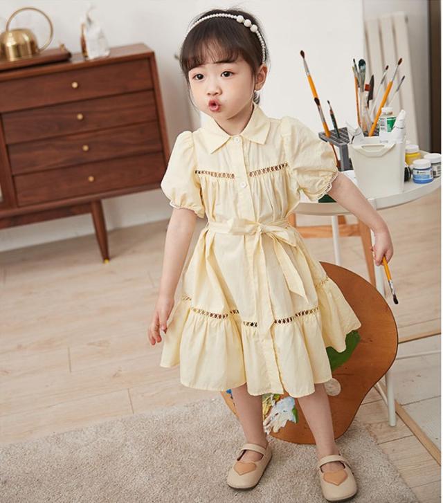 韓国子供服 ワンピース 女の子 新作 ファッション お姫様 プリント柄 スウィート リボン 韓国風 可愛い オシャレ プリーツ 通販 人気 半の通販はau Pay マーケット Cutie