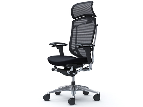 オカムラ コンテッサ2 ヘッドレスト付 座クッション ブラック CC87BR FPC1の通販はパソコン・オフィスチェア