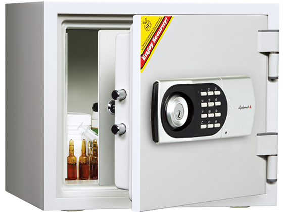 ディプロマット ダブルドアセーフシリーズ耐火金庫 18L ホワイト 119EK77DRUG 1台 たのめーるディプロマット ダブルドアセーフシリーズ耐火金庫 18L