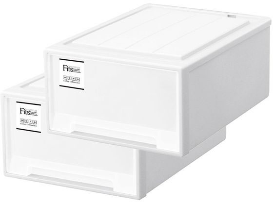 天馬 Fits フィッツケース クローゼット M-53 ホワイト 奥行53cm 2個の通販は