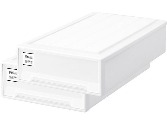 天馬 Fits フィッツケース スリムL ホワイト 奥行74cm 2個の通販は