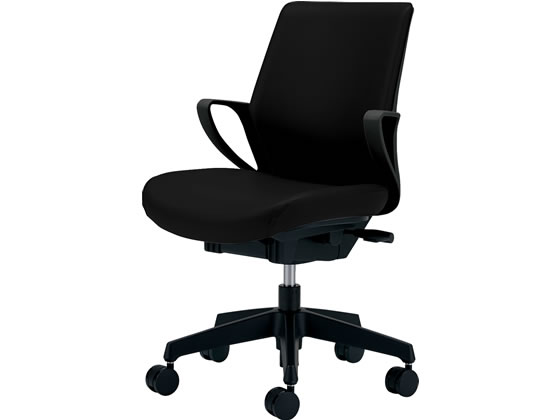 コクヨ ピコラ ローバック ブラックシェル レザー張ブラック ナイロンキャスターの通販は