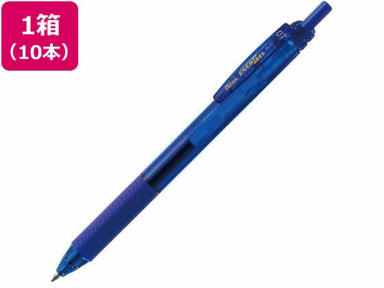 【新品】（まとめ）ぺんてる ゲルインキボールペン エナージェルエス 0.7mm 青 BL127-C 1本 【×30セット】