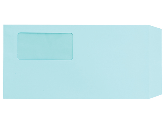 ツバメ 窓付封筒 長3ブルー 80g／?u 1000枚 H80-N3ブルーWの通販は 6,419円