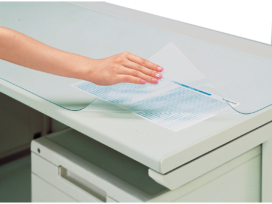 スカイスターデスクマット 〔ノンコピータイプ/1.8mm厚〕 995mm×695mm 下敷なし 片面非転写加工 N-107S スカイスターデスクマット ノンコピータイプ⁄1.8mm厚 1595mm×795mm 下敷付き 片面非転写加工 N-168W[21] コクヨ  デスクマット軟質W 塩化ビニル 片面非転写 特殊加工 透明グリーン 902×622ｍｍ 1.7ｍｍ 下敷き付（グリーン） マ-417NG 1枚 -  アスクル