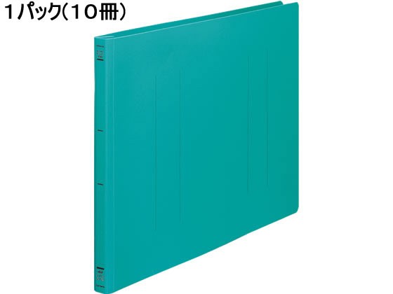 コクヨ フラットファイルPP A3ヨコ とじ厚15mm 緑 10冊 フ-H48Gの通販は