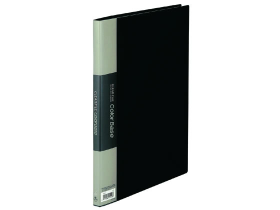 キングジム クリアーファイル カラーベース A4タテ 20ポケット 黒 10冊の通販は