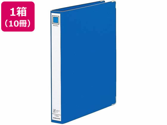 コクヨ リングファイル ボード表紙 A4タテ 4穴 内径27mm 青 10冊の通販は 8,478円