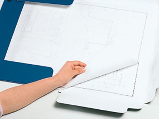 キングジム 図面ファイルGS A1 二つ折り 200枚収容 青 5冊