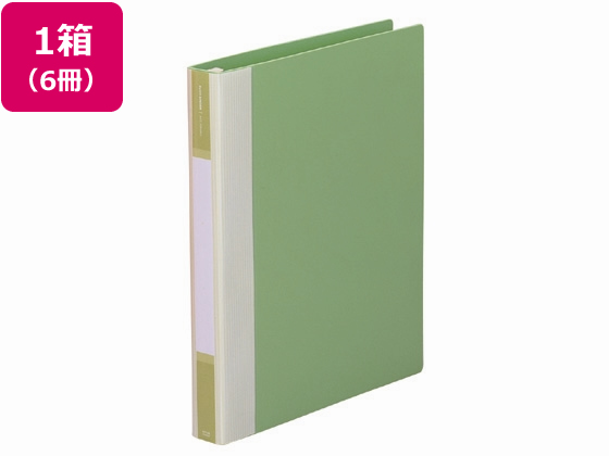 リヒトラブ リフィルバインダーMTL A4 30穴 背幅35mm 黄緑 6冊