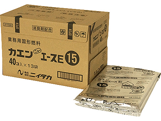 ニイタカ 固型燃料カエンニューエースE15g 520個(アルミカップ付) 311560の通販は 6,282円