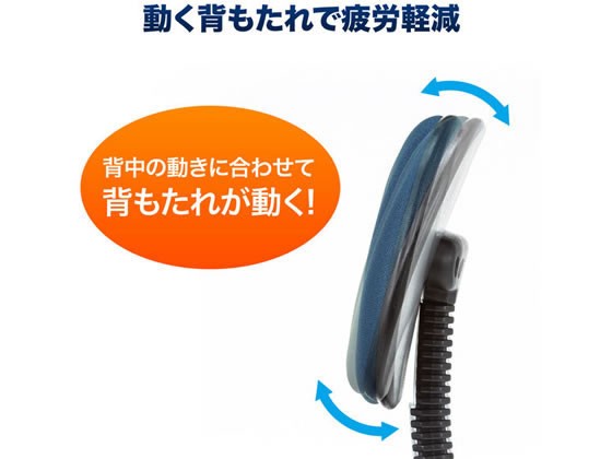 サンワサプライ オフィスチェア肘付 ブルー SNC-A1ABLの通販は