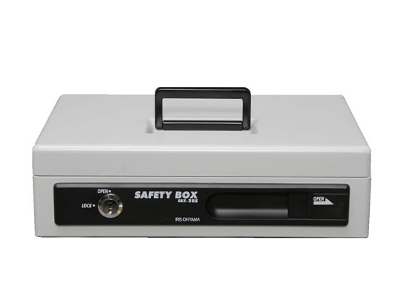アイリスオーヤマ 手提げ金庫A5スリム グレー SBX-A5S