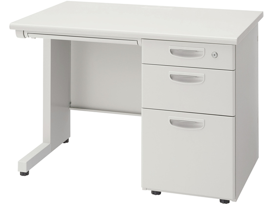 ライオン オフィスデスク 片袖机 W1000×D700×H700 ニューグレーの通販は