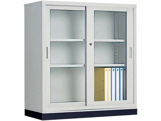 コクヨ 保管庫浅型 下置き 引違いガラス戸 W880×H940の通販は 48,427円