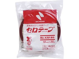 ニチバン セロテープ 着色 NO.430 18mm×35m 赤 10巻 4301-18