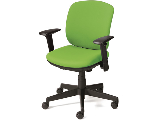 プラス プリセア ローバック ブラックシェル肘付 イエローグリーン