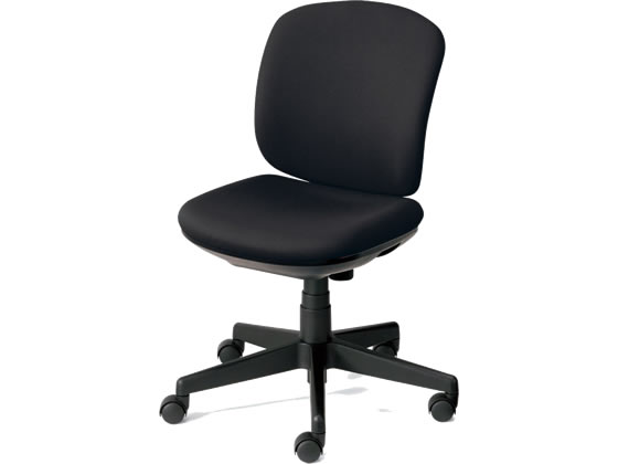 プラス プリセア ローバック ホワイトシェル肘なし ブラック KC-K56SL BKの通販は