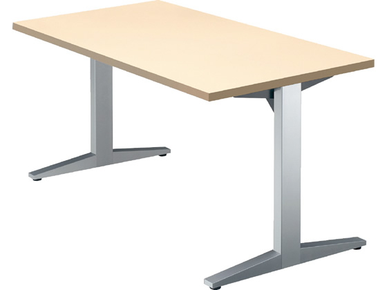 プラス STAGEO テーブル W1400×D750 ホワイトメープル ST-140TRの通販は 94,364円