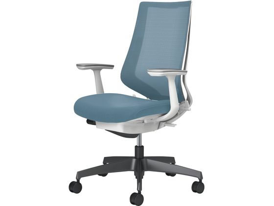 コクヨ チェア デュオラ2 ブラック脚 メッシュ モンティコラブルーの通販は