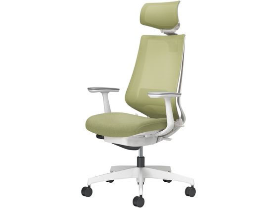 コクヨ チェア デュオラ2 ホワイト脚 メッシュ グラスグリーンの通販は