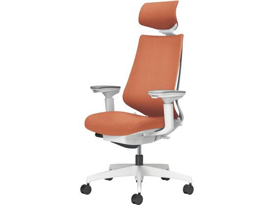 コクヨ チェア デュオラ2 ホワイト脚 クッション ソフトテラコッタの通販は 63,850円