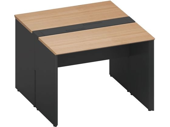 コクヨ WV+基本 固定式配線両面1000×1200 ミディアム ブラックの通販は